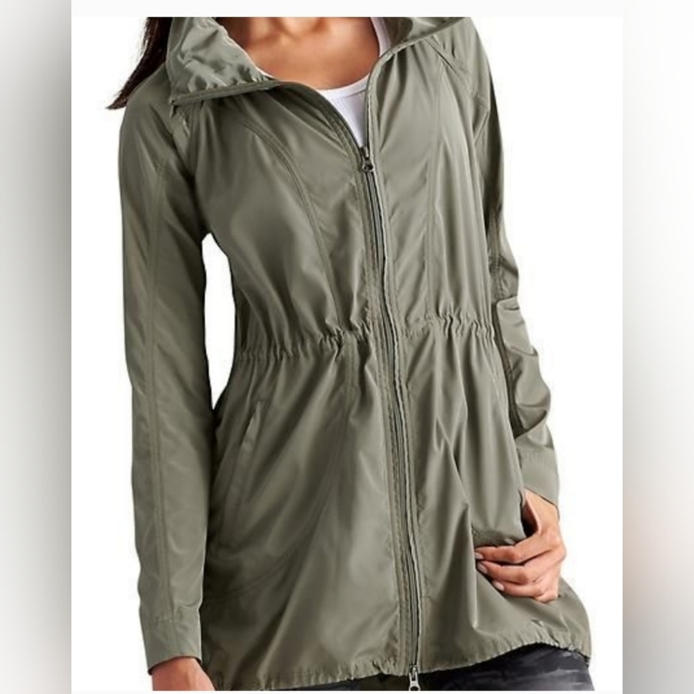 Athleta Silver Mesh-Lined Jacket